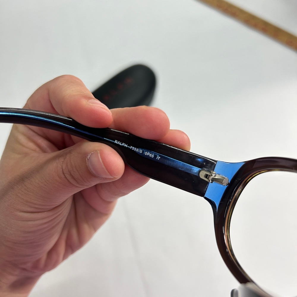 Ralph Lauren RALPH 7558/S Eyeglass Frames Tortoise Blue 57-17-125 No Lenses - Picture 5 of 7